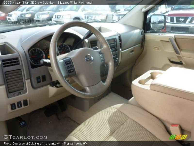 Blizzard White / Almond 2009 Nissan Titan SE Crew Cab 4x4