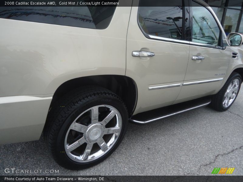 Gold Mist / Cocoa/Light Cashmere 2008 Cadillac Escalade AWD