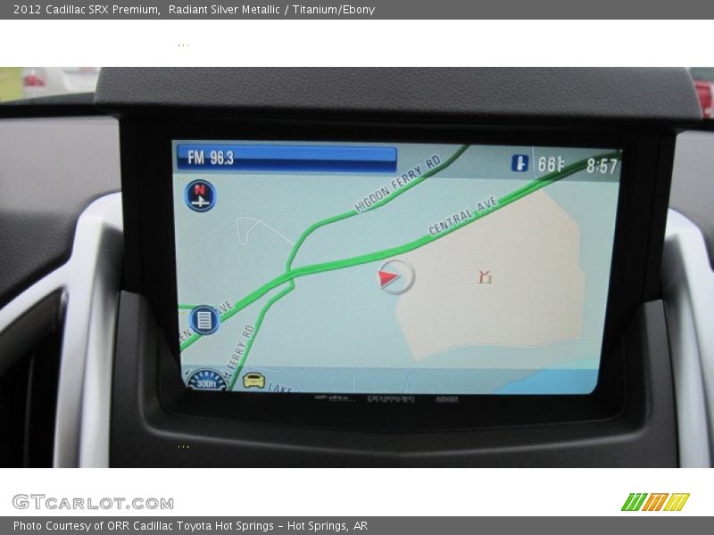 Radiant Silver Metallic / Titanium/Ebony 2012 Cadillac SRX Premium
