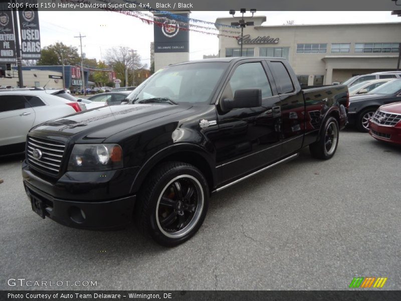 Black / Black 2006 Ford F150 Harley-Davidson SuperCab 4x4