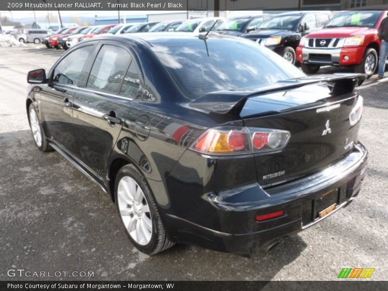 Tarmac Black Pearl / Black 2009 Mitsubishi Lancer RALLIART