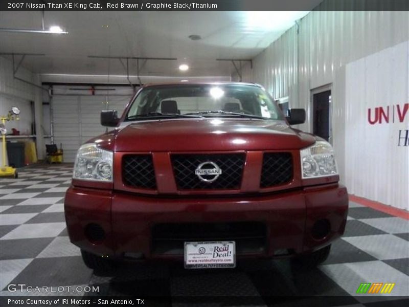 Red Brawn / Graphite Black/Titanium 2007 Nissan Titan XE King Cab