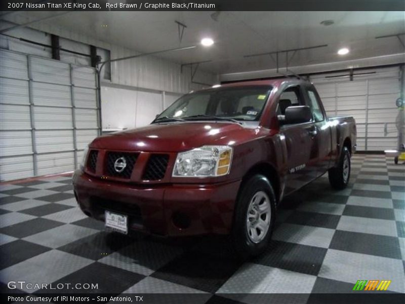 Red Brawn / Graphite Black/Titanium 2007 Nissan Titan XE King Cab