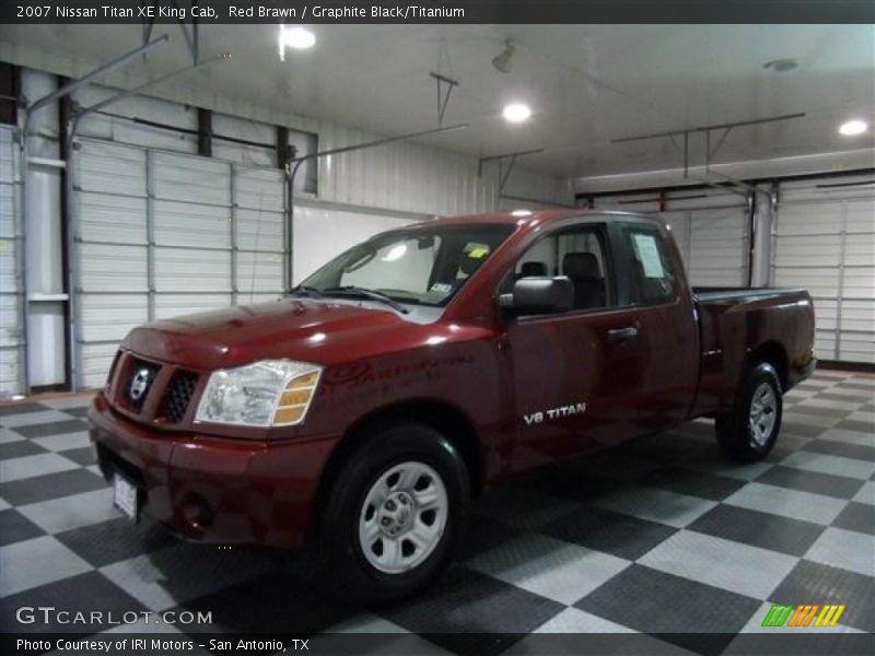 Red Brawn / Graphite Black/Titanium 2007 Nissan Titan XE King Cab