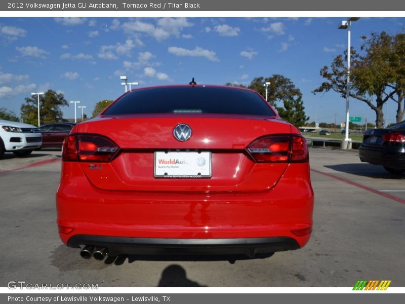 Tornado Red / Titan Black 2012 Volkswagen Jetta GLI Autobahn