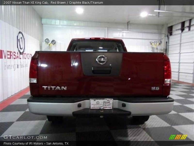 Red Brawn / Graphite Black/Titanium 2007 Nissan Titan XE King Cab