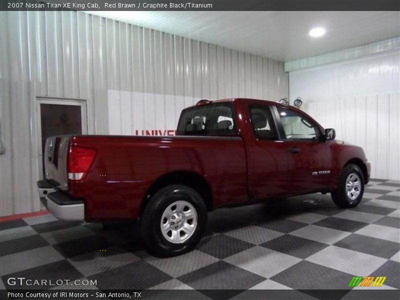 Red Brawn / Graphite Black/Titanium 2007 Nissan Titan XE King Cab