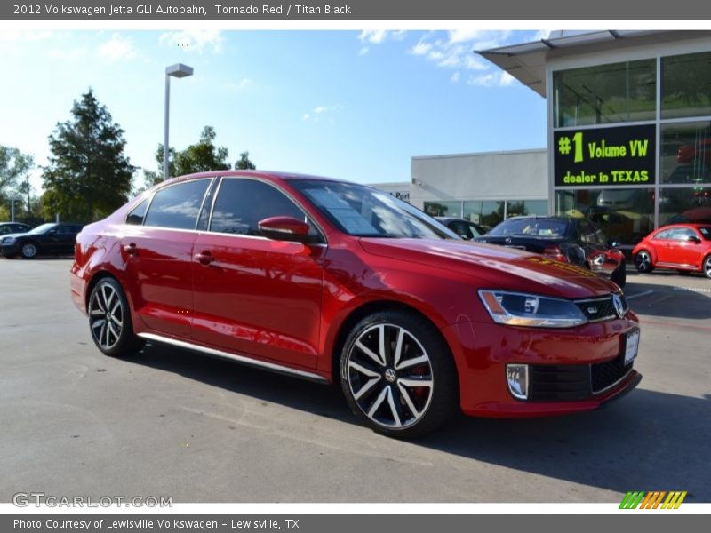 Tornado Red / Titan Black 2012 Volkswagen Jetta GLI Autobahn