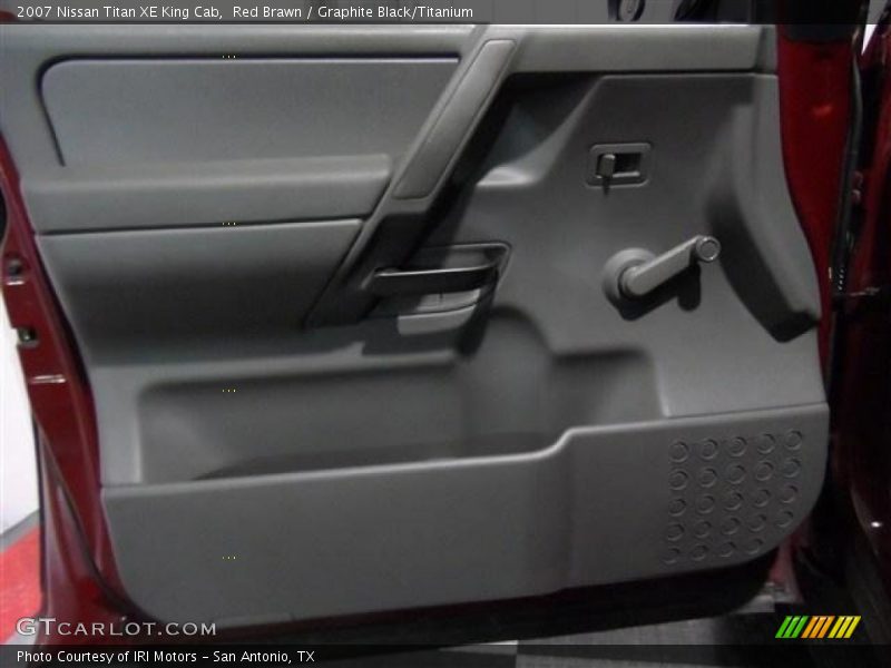 Red Brawn / Graphite Black/Titanium 2007 Nissan Titan XE King Cab