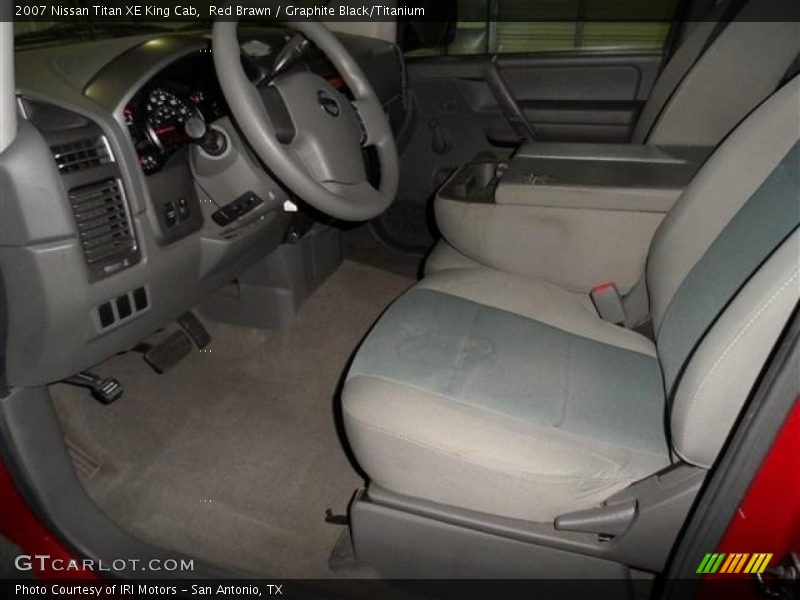 Red Brawn / Graphite Black/Titanium 2007 Nissan Titan XE King Cab