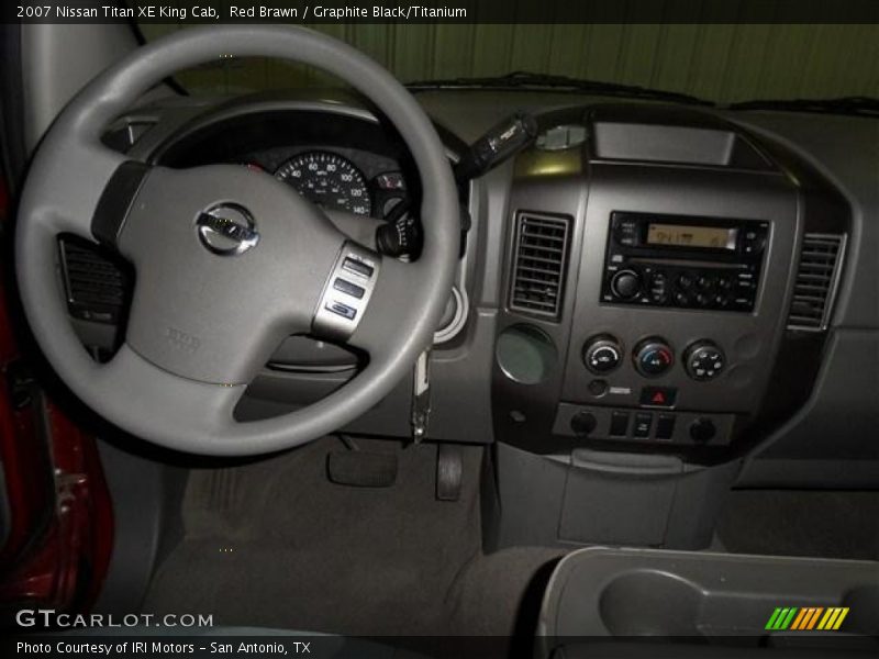 Red Brawn / Graphite Black/Titanium 2007 Nissan Titan XE King Cab