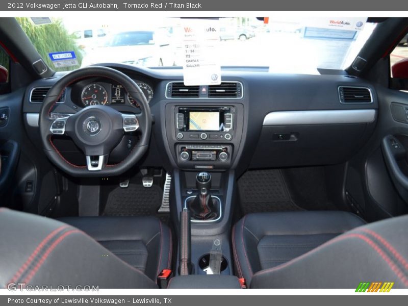Tornado Red / Titan Black 2012 Volkswagen Jetta GLI Autobahn