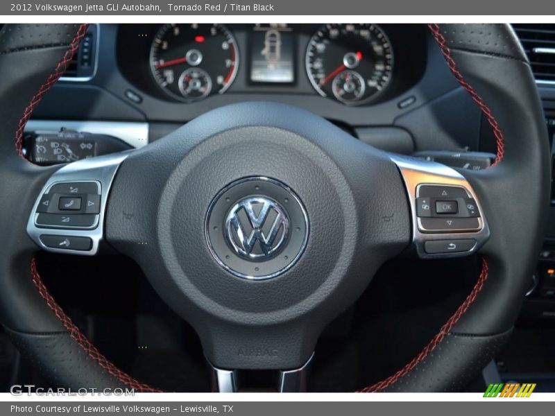 Tornado Red / Titan Black 2012 Volkswagen Jetta GLI Autobahn