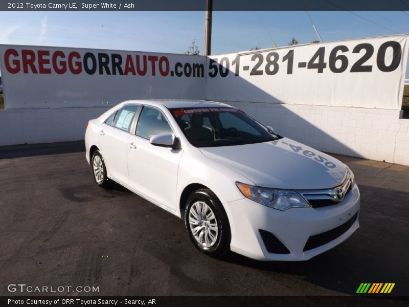 Super White / Ash 2012 Toyota Camry LE