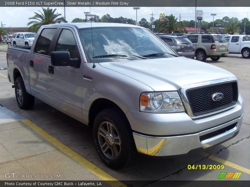 Silver Metallic / Medium Flint Grey 2008 Ford F150 XLT SuperCrew