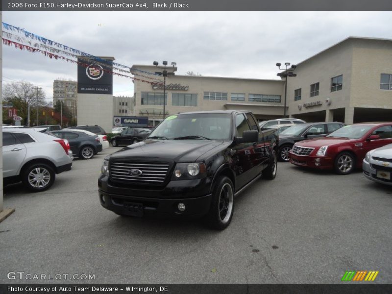 Black / Black 2006 Ford F150 Harley-Davidson SuperCab 4x4