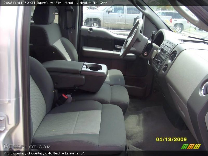 Silver Metallic / Medium Flint Grey 2008 Ford F150 XLT SuperCrew