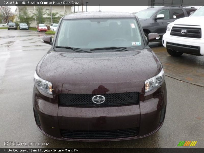 Sizzling Crimson Mica / Dark Gray 2010 Scion xB
