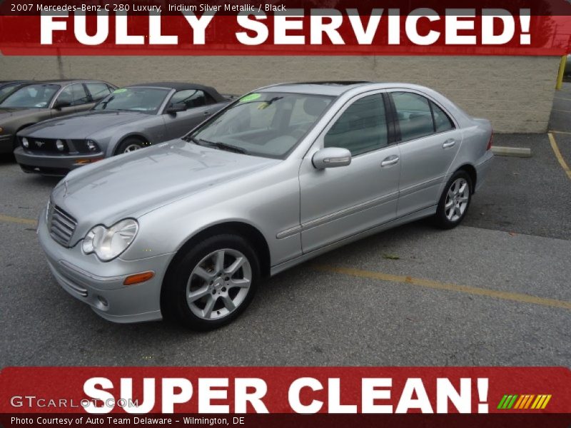 Iridium Silver Metallic / Black 2007 Mercedes-Benz C 280 Luxury