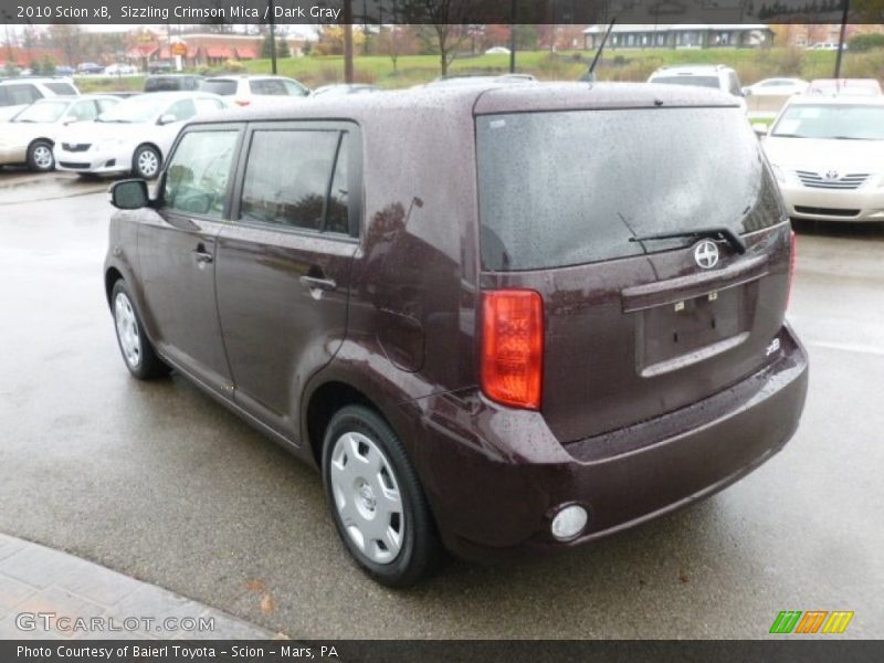 Sizzling Crimson Mica / Dark Gray 2010 Scion xB