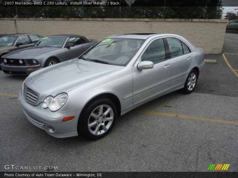 Iridium Silver Metallic / Black 2007 Mercedes-Benz C 280 Luxury