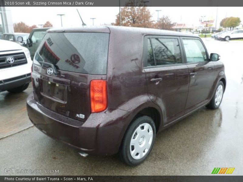 Sizzling Crimson Mica / Dark Gray 2010 Scion xB