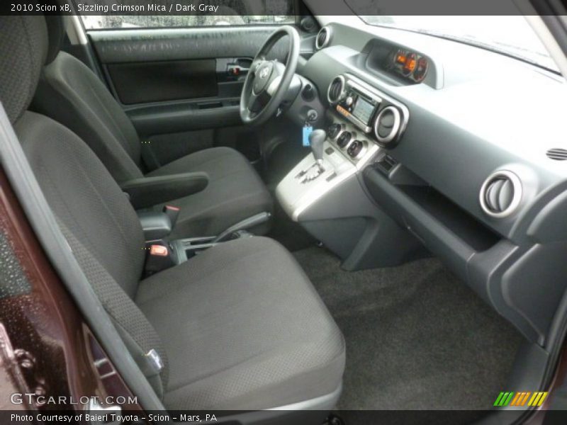 Sizzling Crimson Mica / Dark Gray 2010 Scion xB