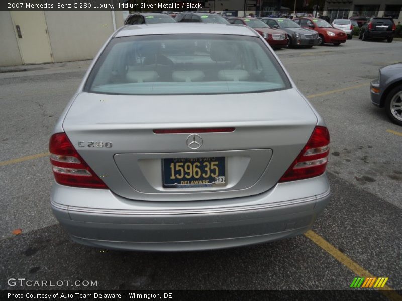 Iridium Silver Metallic / Black 2007 Mercedes-Benz C 280 Luxury
