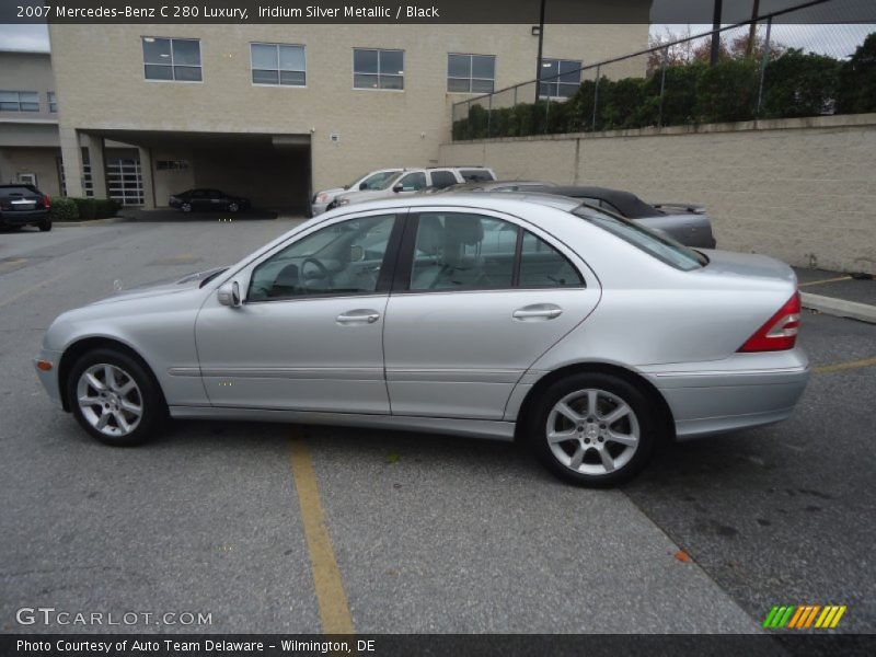 Iridium Silver Metallic / Black 2007 Mercedes-Benz C 280 Luxury