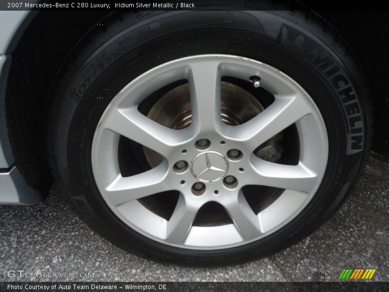 Iridium Silver Metallic / Black 2007 Mercedes-Benz C 280 Luxury