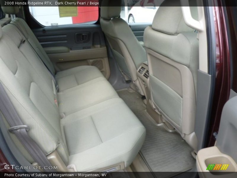 Dark Cherry Pearl / Beige 2008 Honda Ridgeline RTX