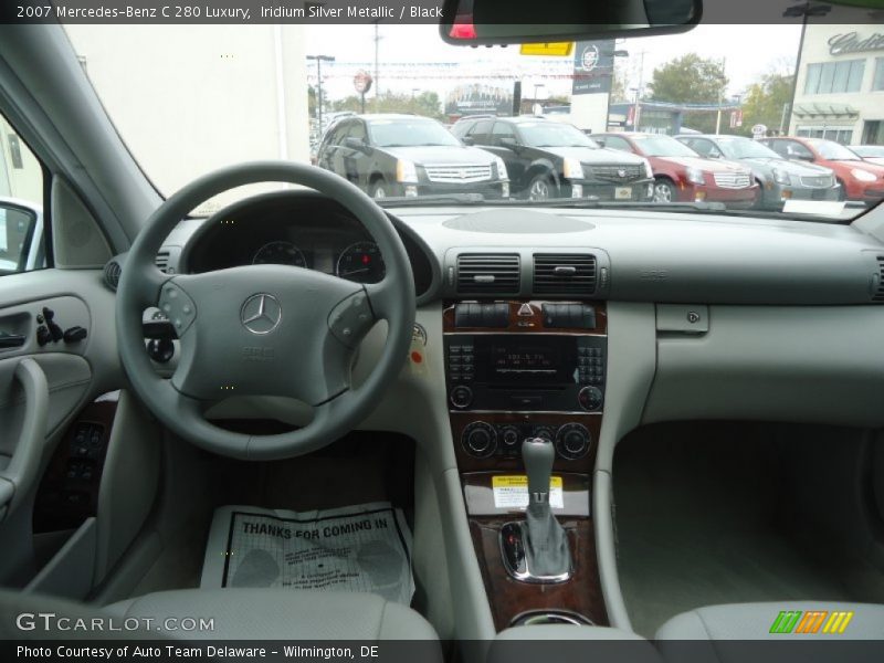 Iridium Silver Metallic / Black 2007 Mercedes-Benz C 280 Luxury
