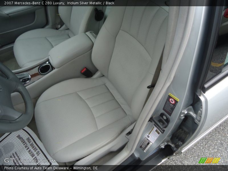 Iridium Silver Metallic / Black 2007 Mercedes-Benz C 280 Luxury