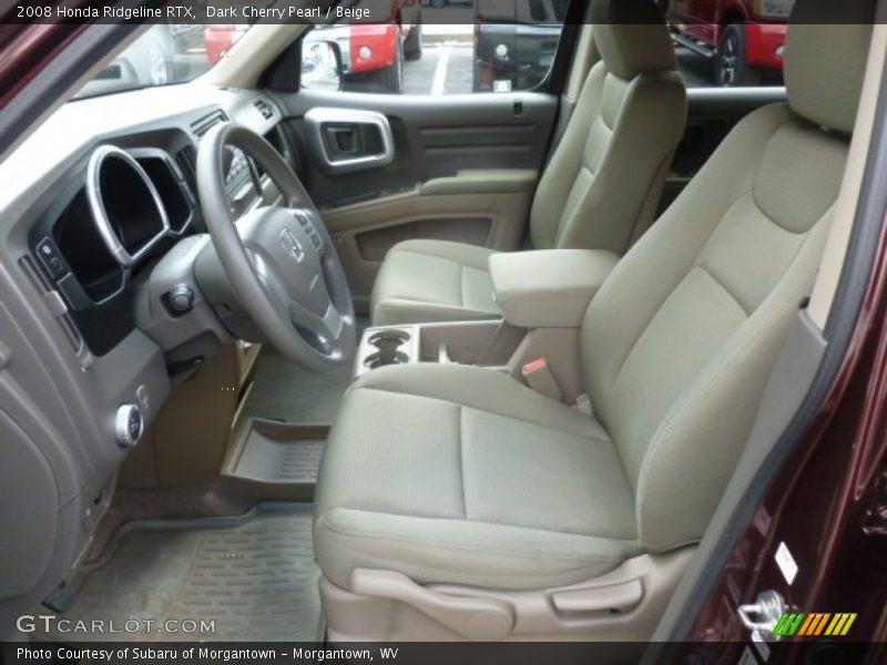 Dark Cherry Pearl / Beige 2008 Honda Ridgeline RTX