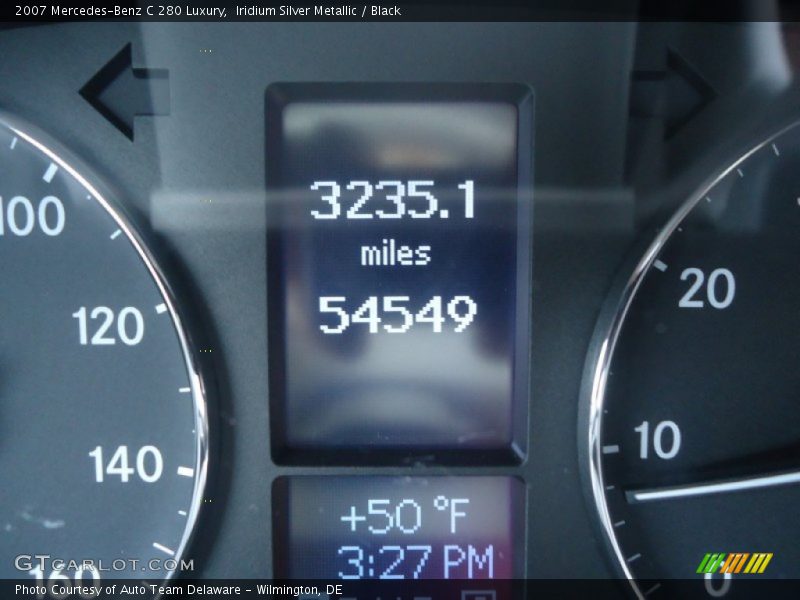 Iridium Silver Metallic / Black 2007 Mercedes-Benz C 280 Luxury