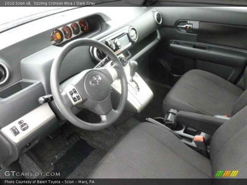 Sizzling Crimson Mica / Dark Gray 2010 Scion xB