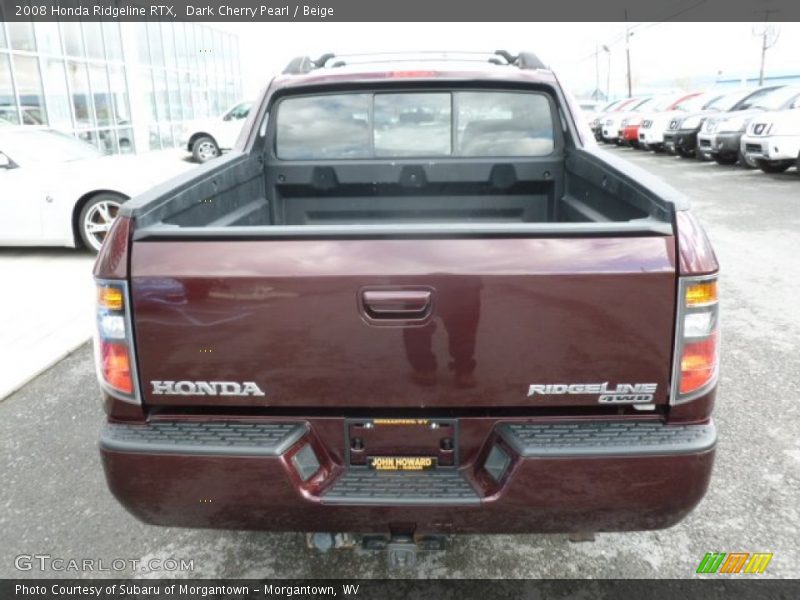 Dark Cherry Pearl / Beige 2008 Honda Ridgeline RTX
