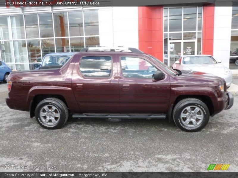 Dark Cherry Pearl / Beige 2008 Honda Ridgeline RTX