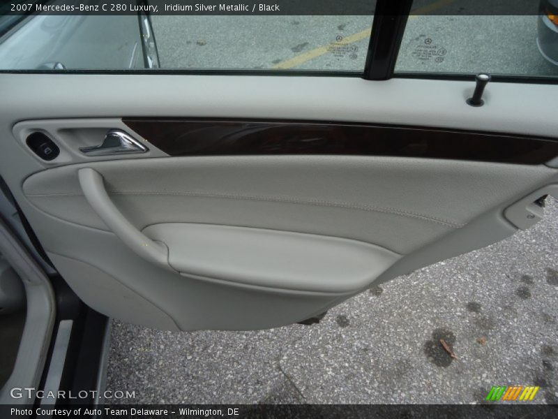 Iridium Silver Metallic / Black 2007 Mercedes-Benz C 280 Luxury