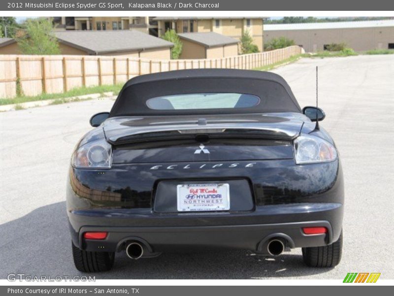 Kalapana Black / Dark Charcoal 2012 Mitsubishi Eclipse Spyder GS Sport