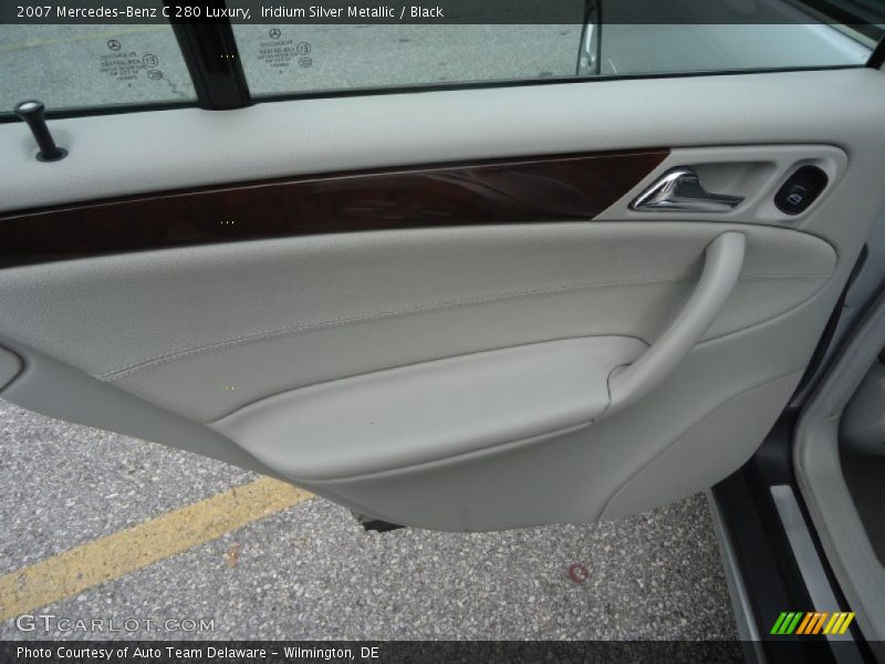 Iridium Silver Metallic / Black 2007 Mercedes-Benz C 280 Luxury