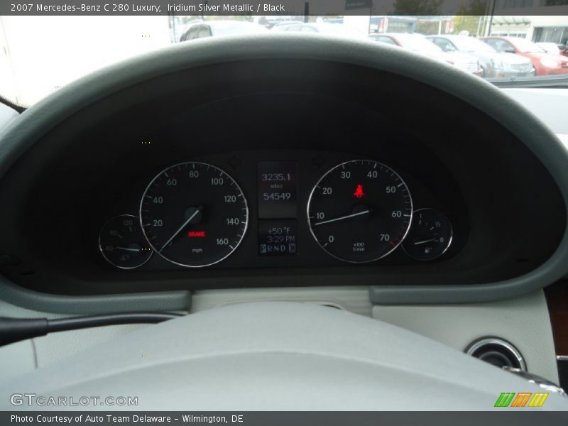 Iridium Silver Metallic / Black 2007 Mercedes-Benz C 280 Luxury