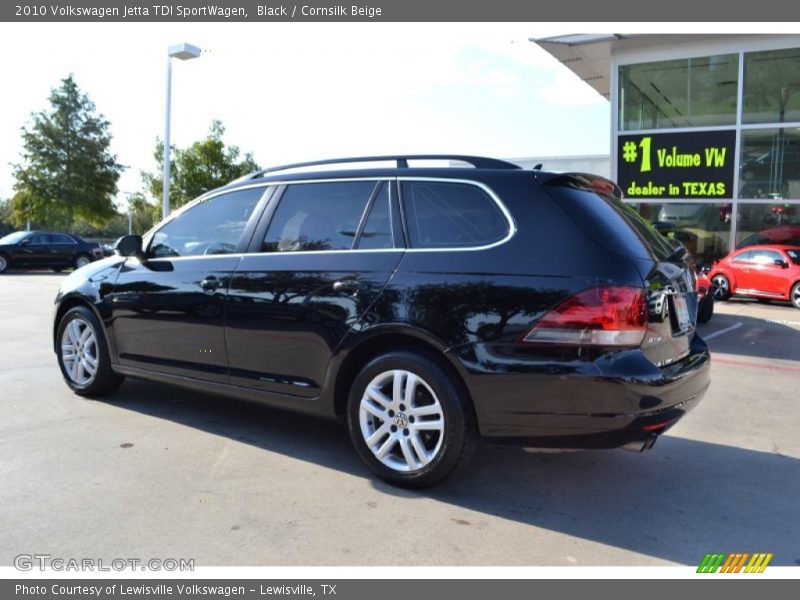 Black / Cornsilk Beige 2010 Volkswagen Jetta TDI SportWagen