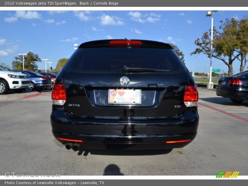 Black / Cornsilk Beige 2010 Volkswagen Jetta TDI SportWagen