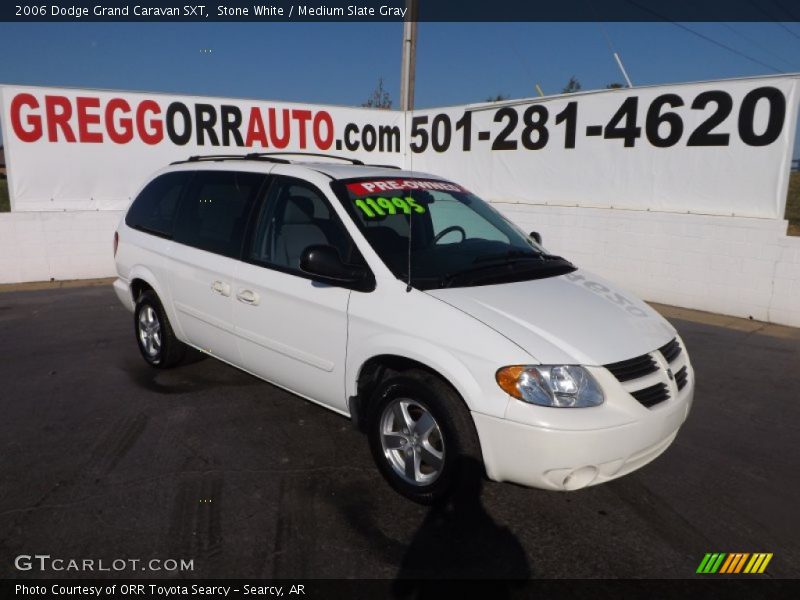 Stone White / Medium Slate Gray 2006 Dodge Grand Caravan SXT