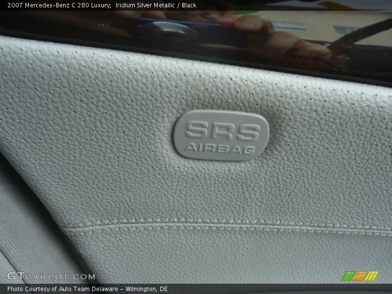 Iridium Silver Metallic / Black 2007 Mercedes-Benz C 280 Luxury