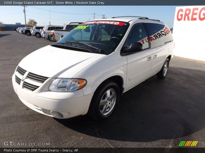 Stone White / Medium Slate Gray 2006 Dodge Grand Caravan SXT
