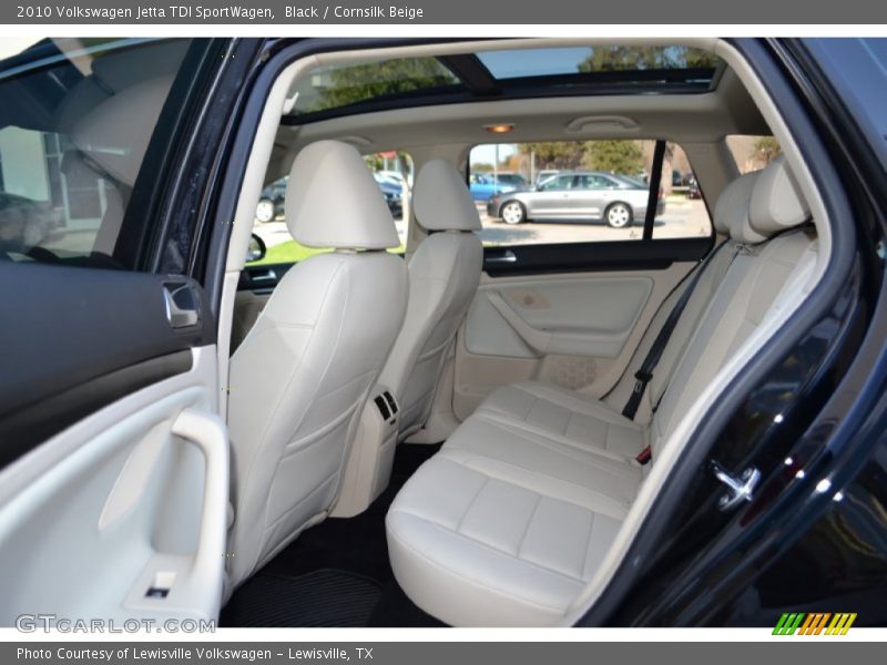 Black / Cornsilk Beige 2010 Volkswagen Jetta TDI SportWagen