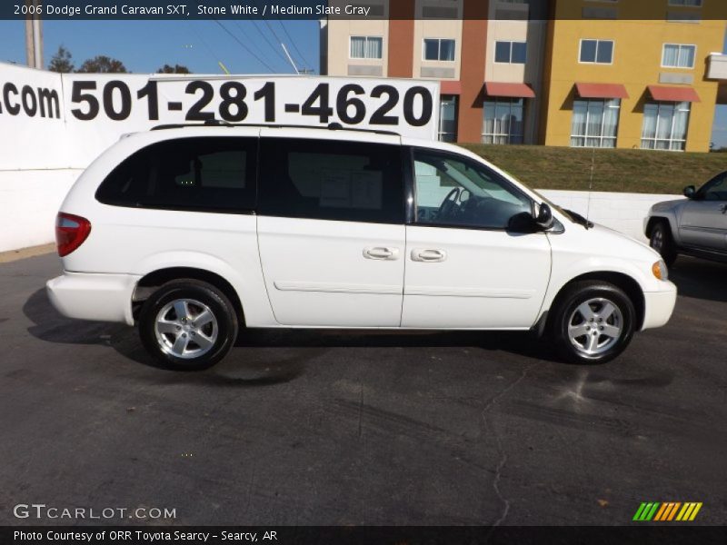 Stone White / Medium Slate Gray 2006 Dodge Grand Caravan SXT