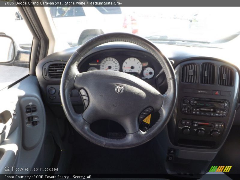 Stone White / Medium Slate Gray 2006 Dodge Grand Caravan SXT
